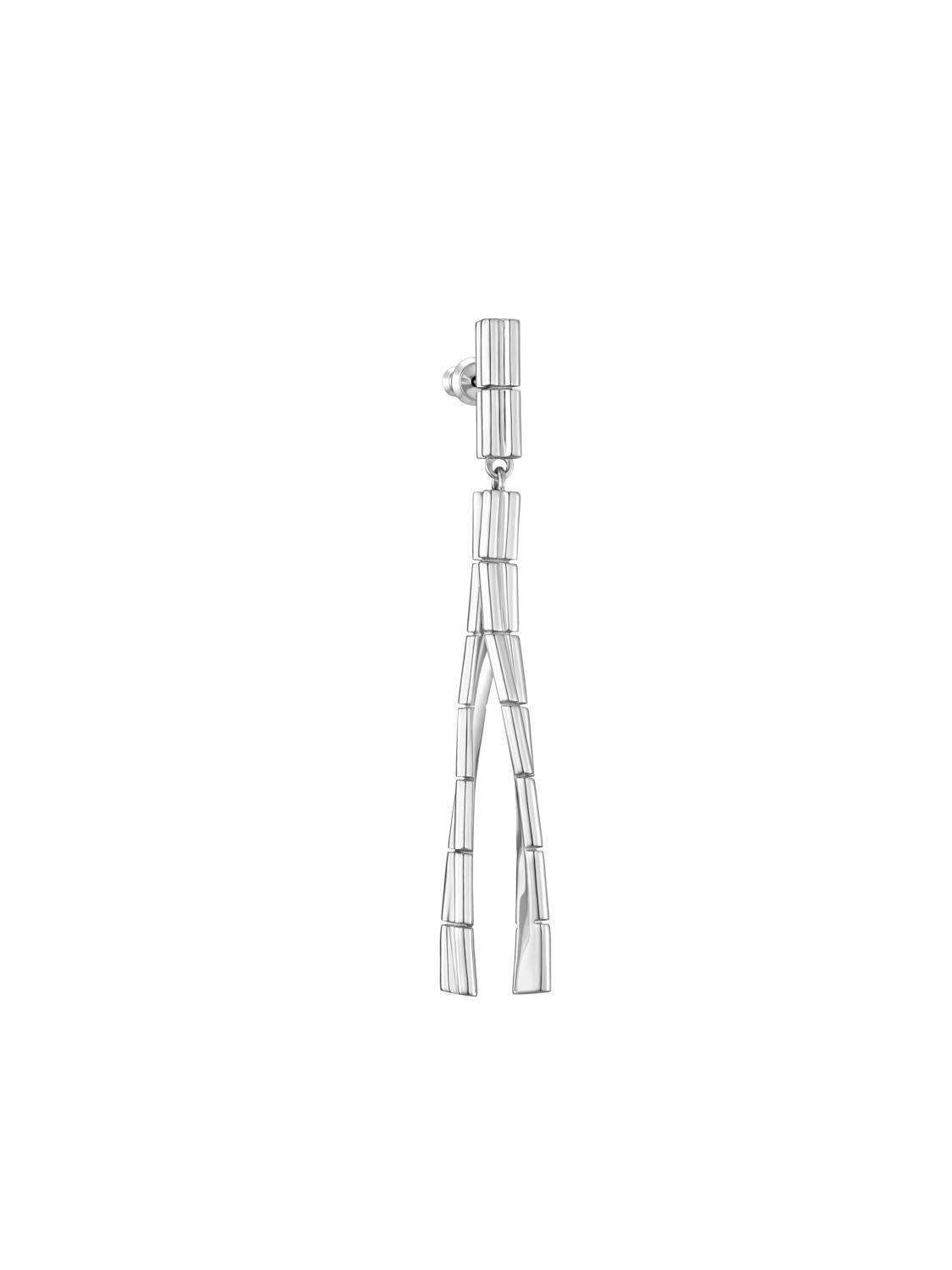Tube Bead Tie Right Earring