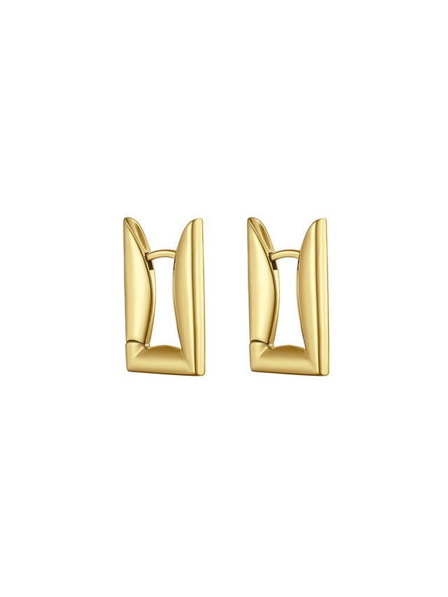 Second Contact Earrings Gold Vermeil