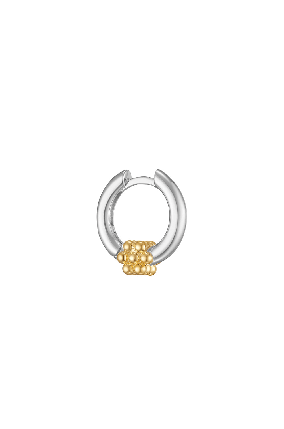 Beaded Flower Everyday Hoop