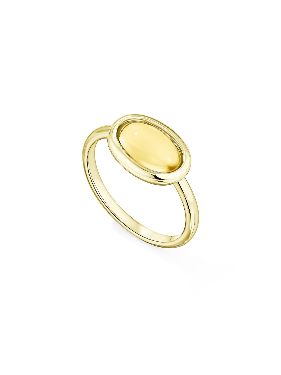 Citrine Vienna Medallion Ring