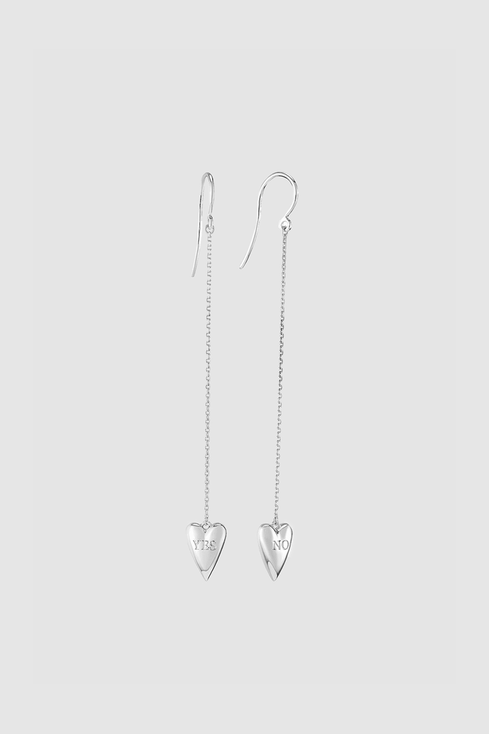 Yes-no Heart Earrings