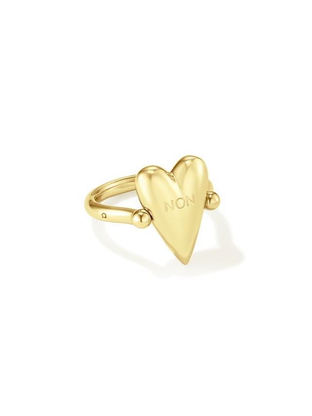 Oui/Non Flip Ring Gold Vermeil