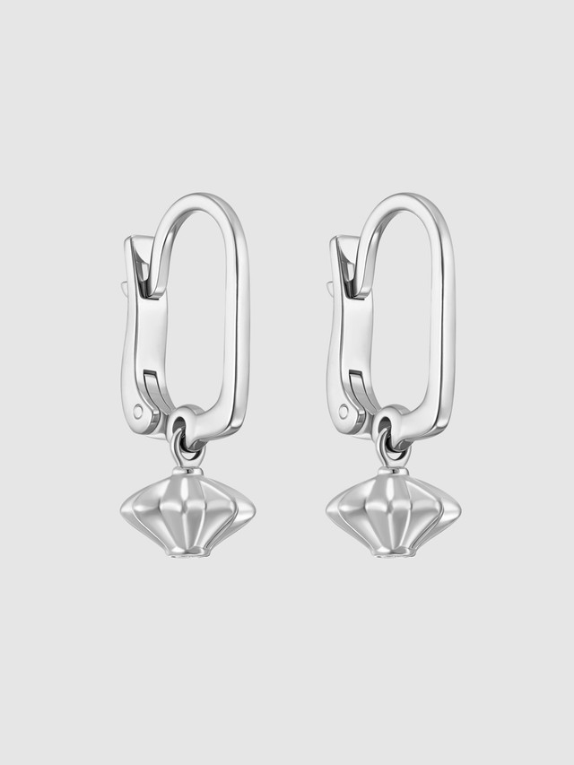 Lantern Earrings White Gold