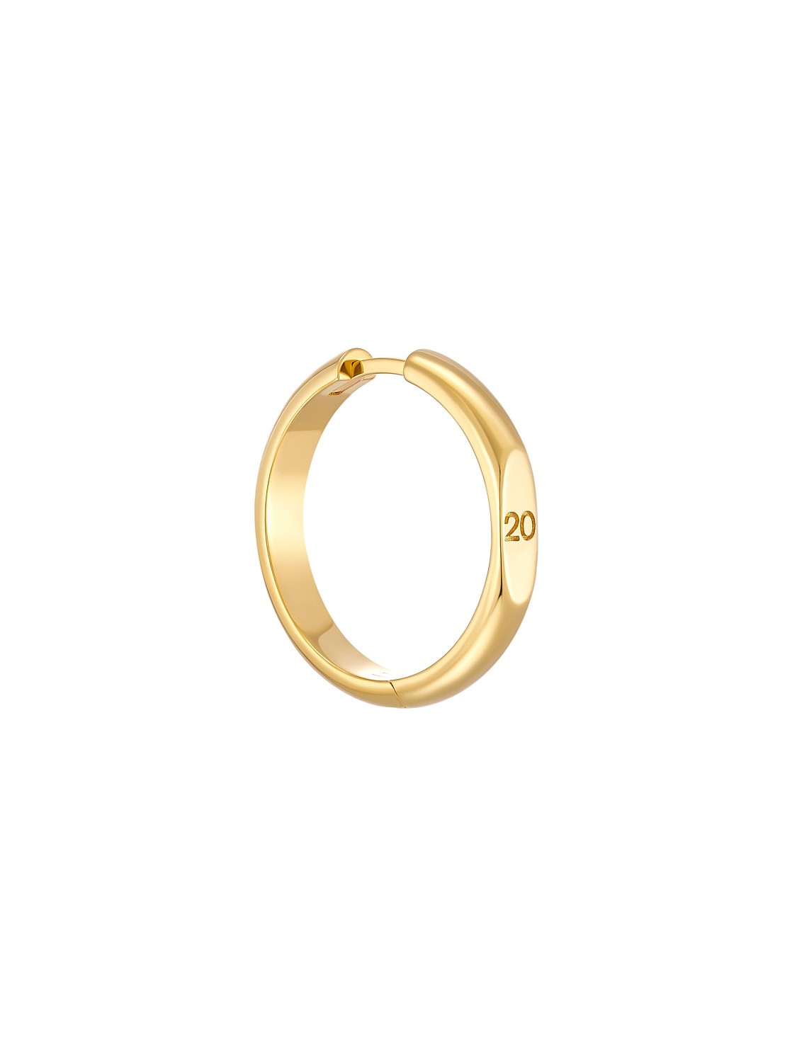 20 mm Diameter Hoop Gold Vermeil