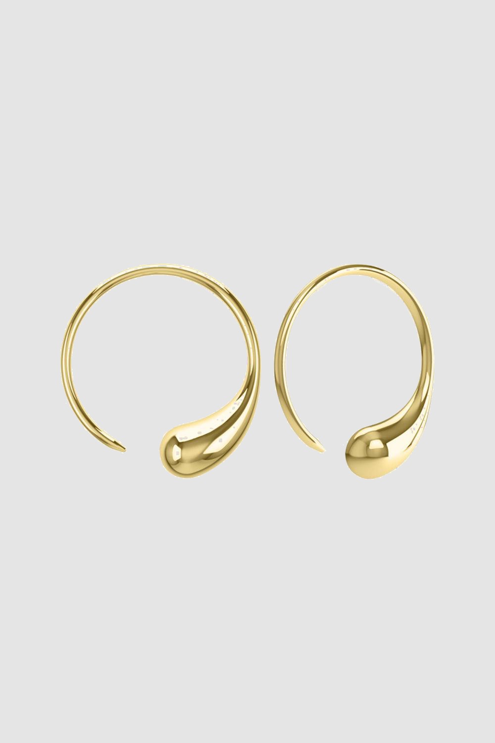 Drop cc-earrings Gold Vermeil