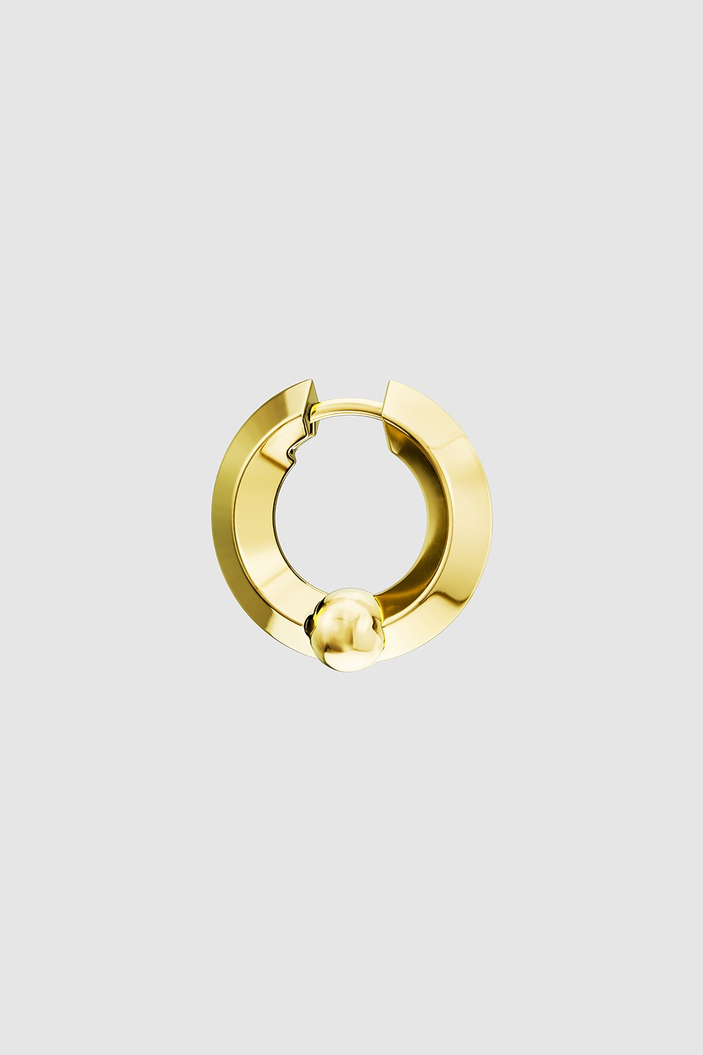 Ball Joint Hoop Gold Vermeil