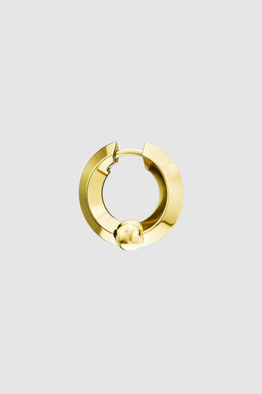 Ball Joint Hoop Gold Plated