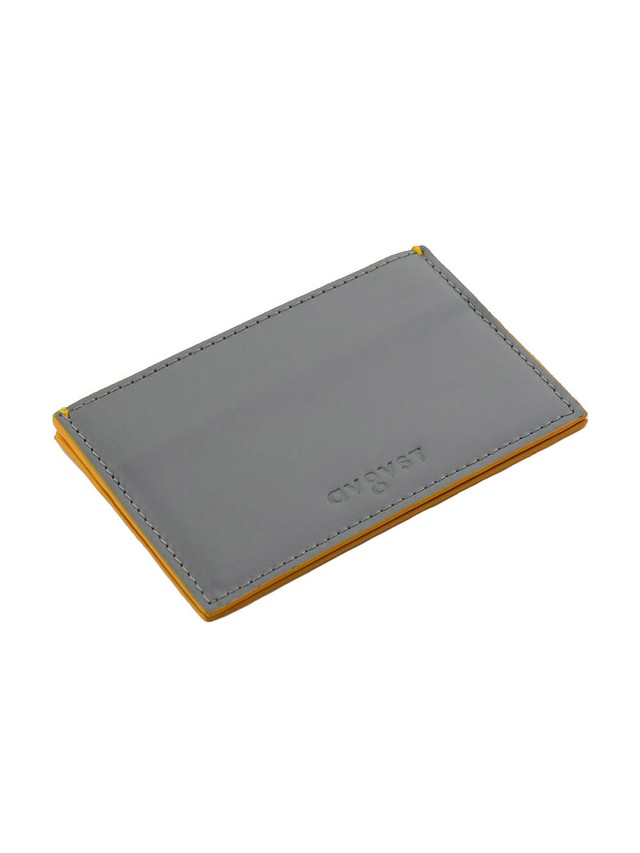 Grey Leather Cardholder