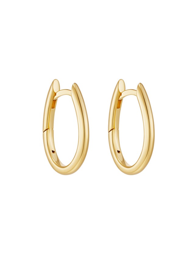 Small Alma Hoops Gold Vermeil