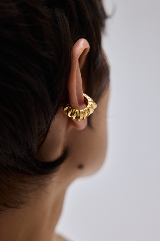 Warp Earcuff Gold Vermeil