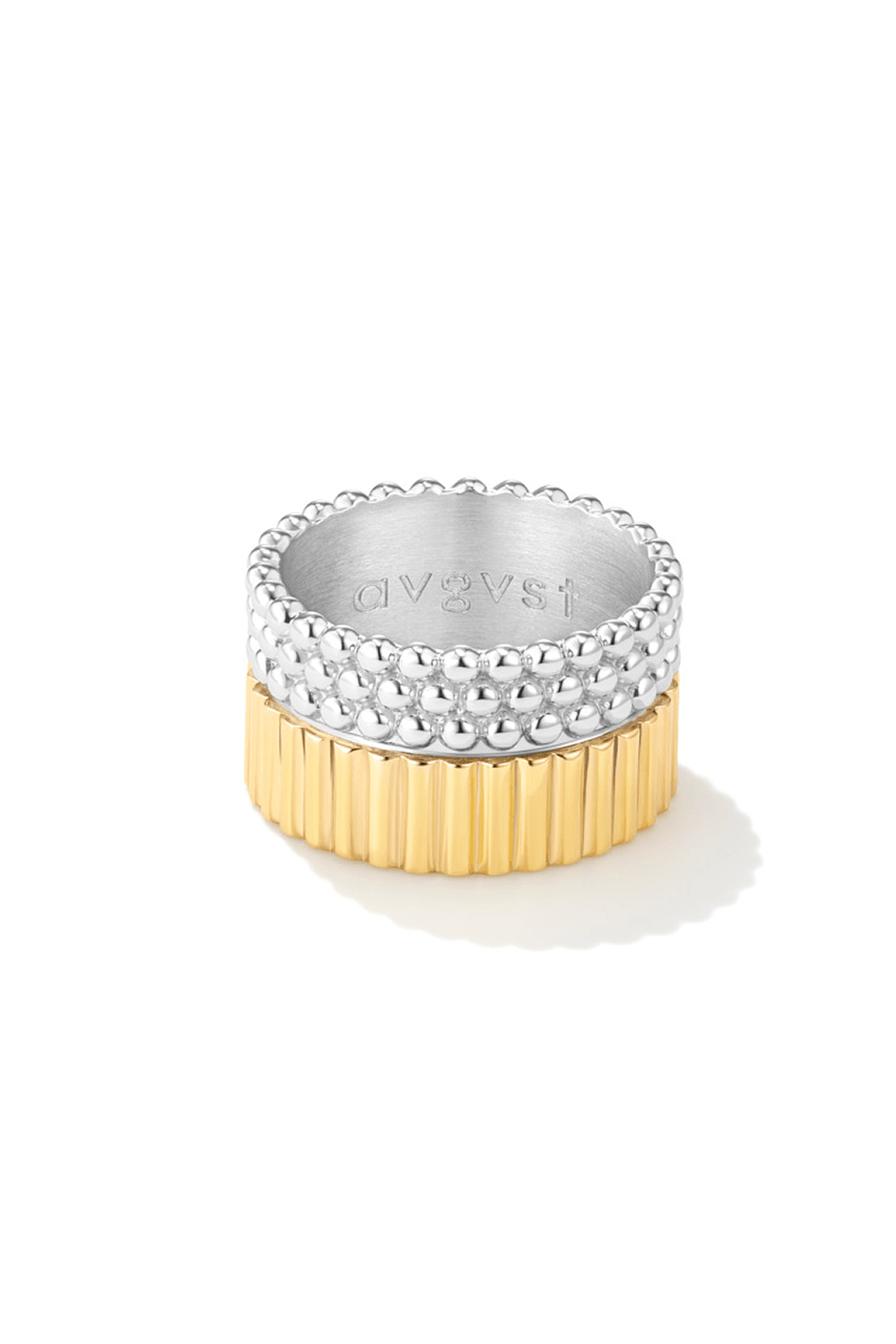 Bicolour Mixed Beads Ring