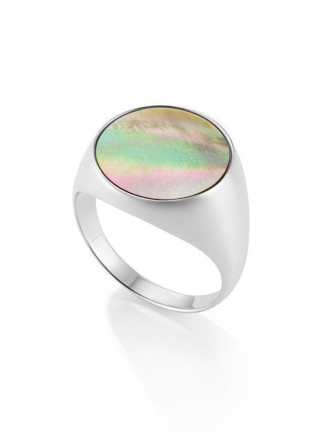 Black Mother of Pearl Signet