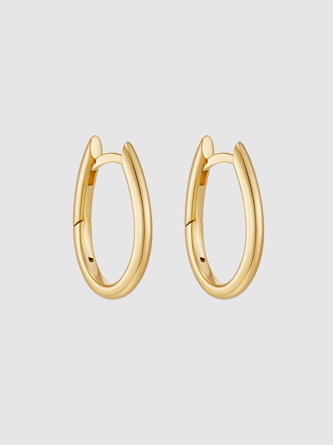 Small Alma Hoops Gold Plated