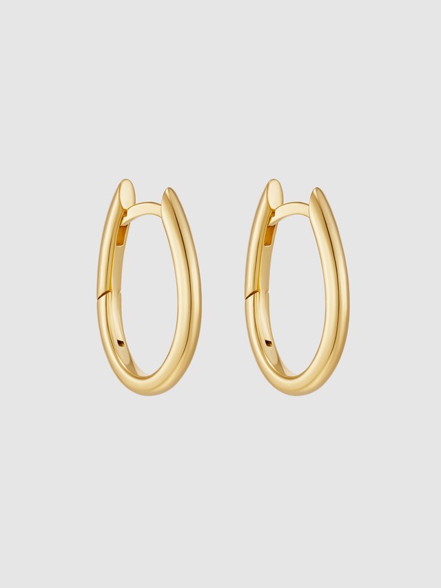 Small Alma Hoops Gold Plated