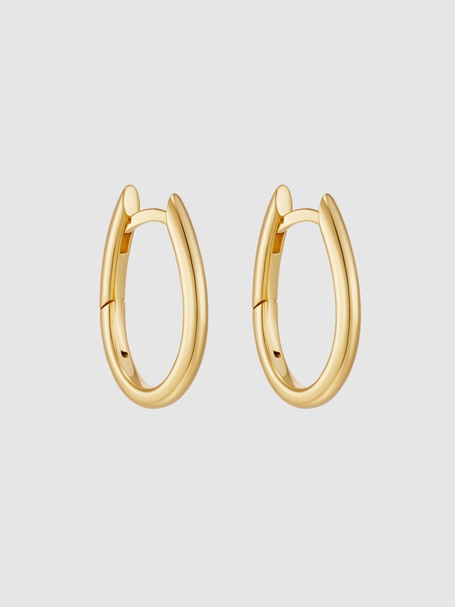 Small Alma Hoops Gold Vermeil