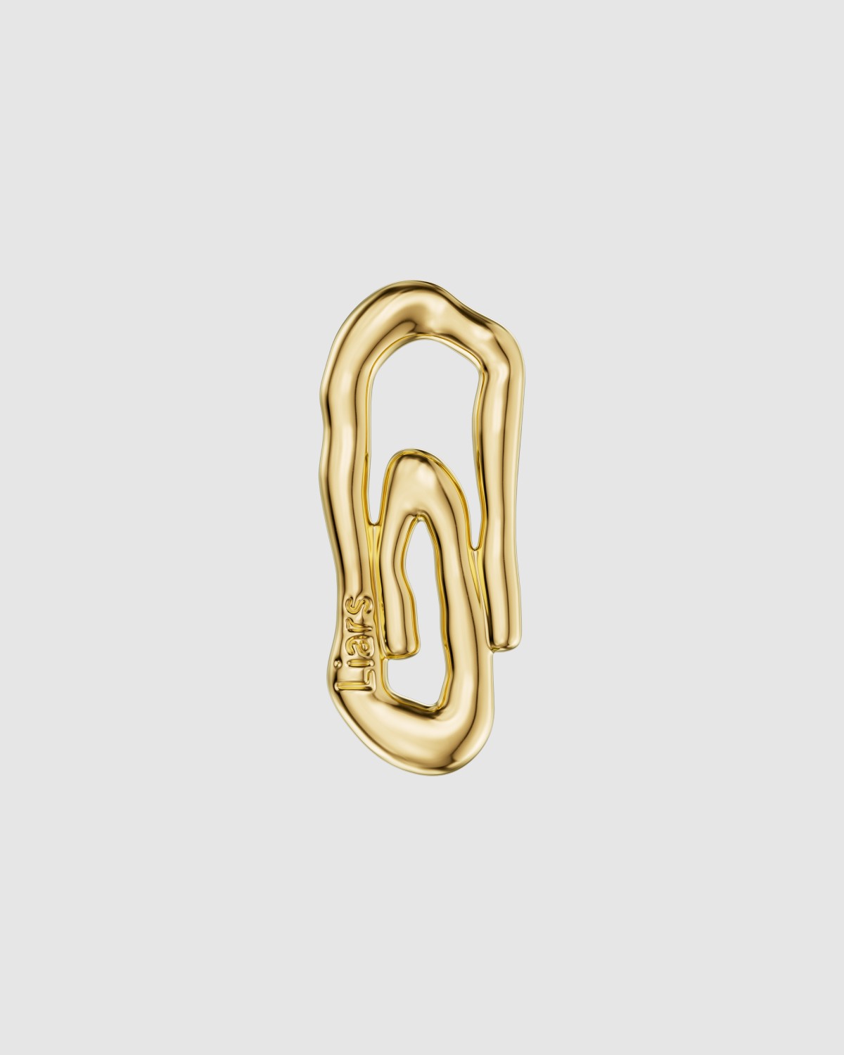 New Nature Paper Clip Trinket Gold Vermeil