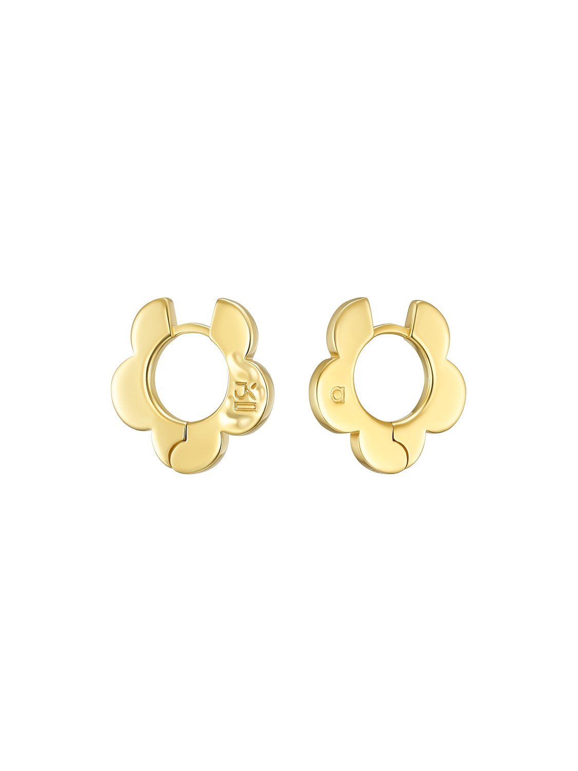 Avgvst x J.Kim Embrace Petal Hoops Gold Vermeil