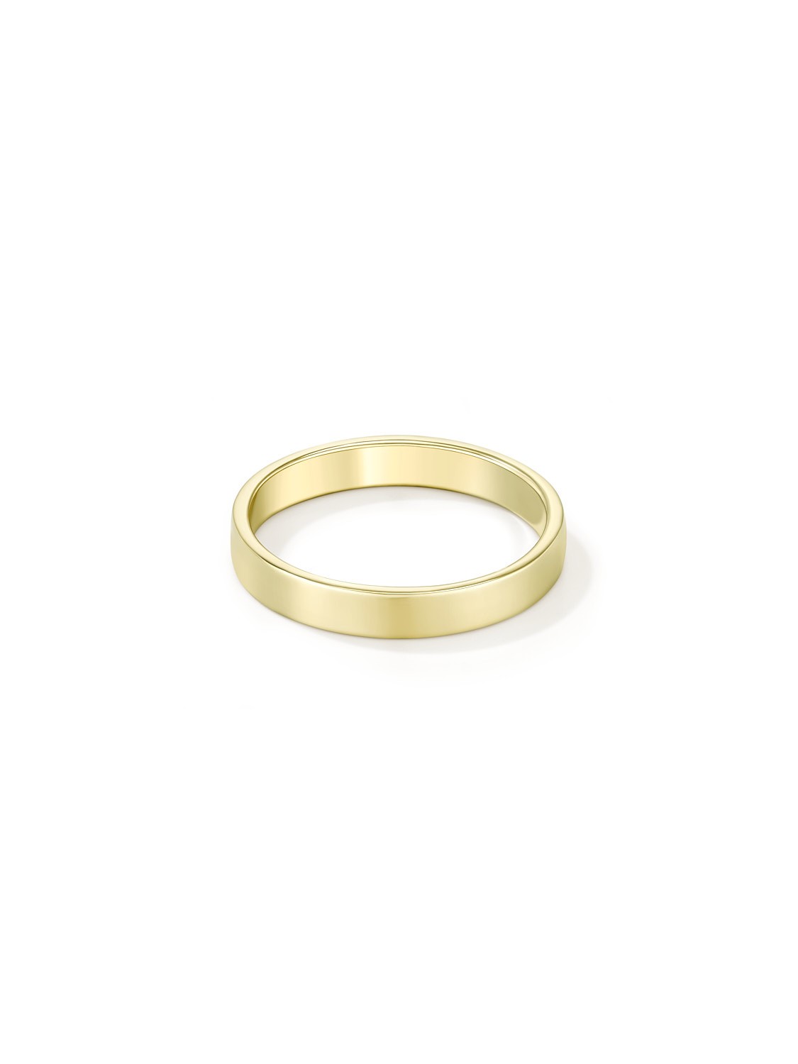 Thin Ribbon Band in Yellow Gold