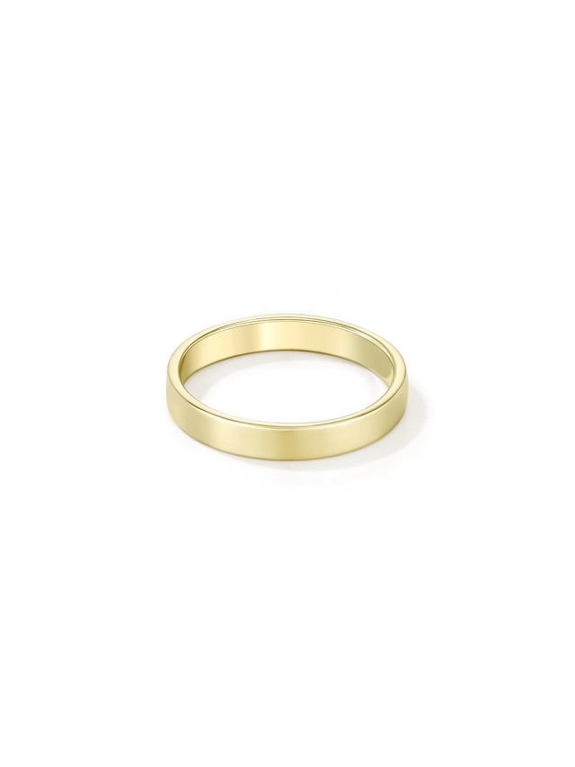 Thin Ribbon Band in Yellow Gold