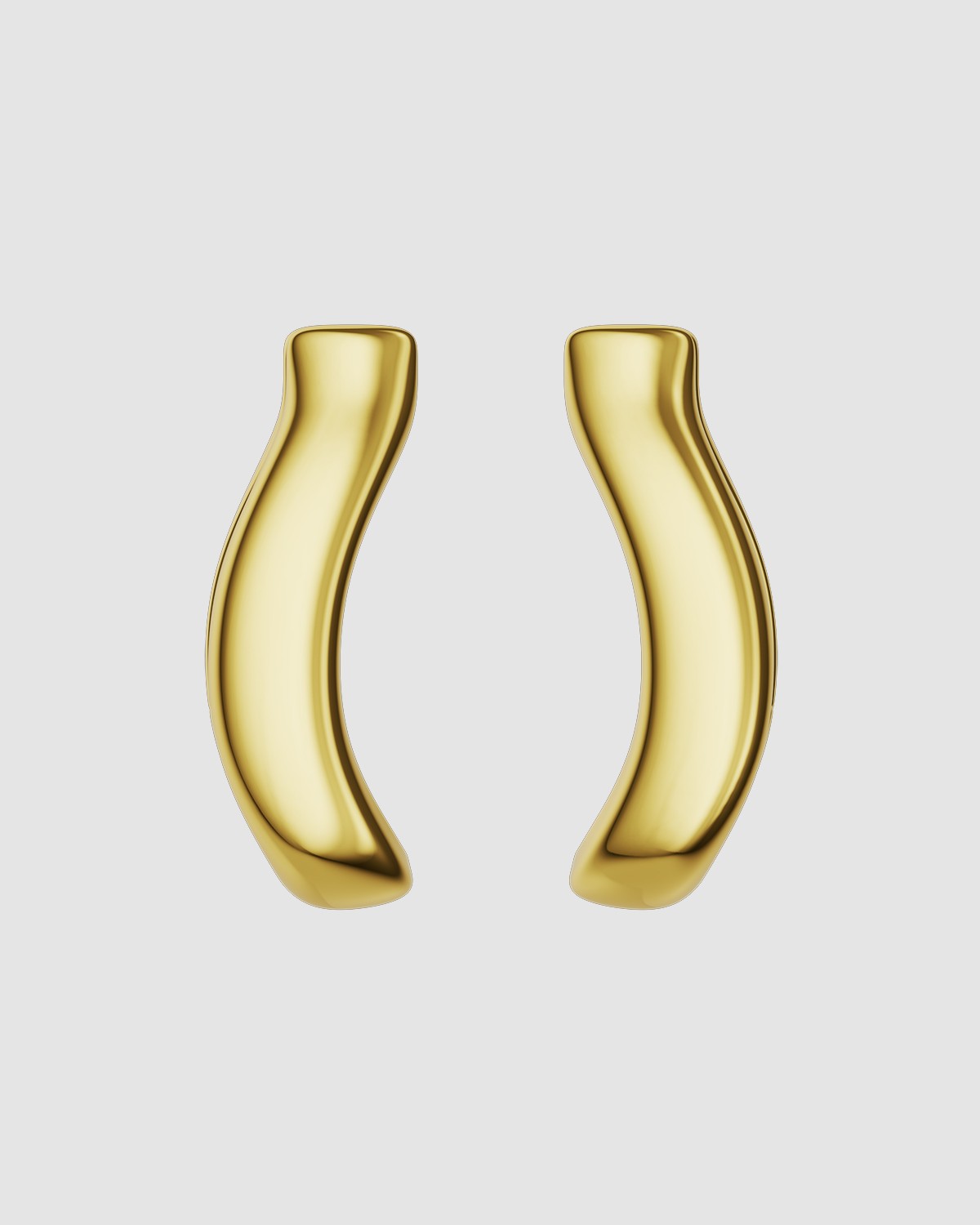 Spur Hoops Gold Vermeil