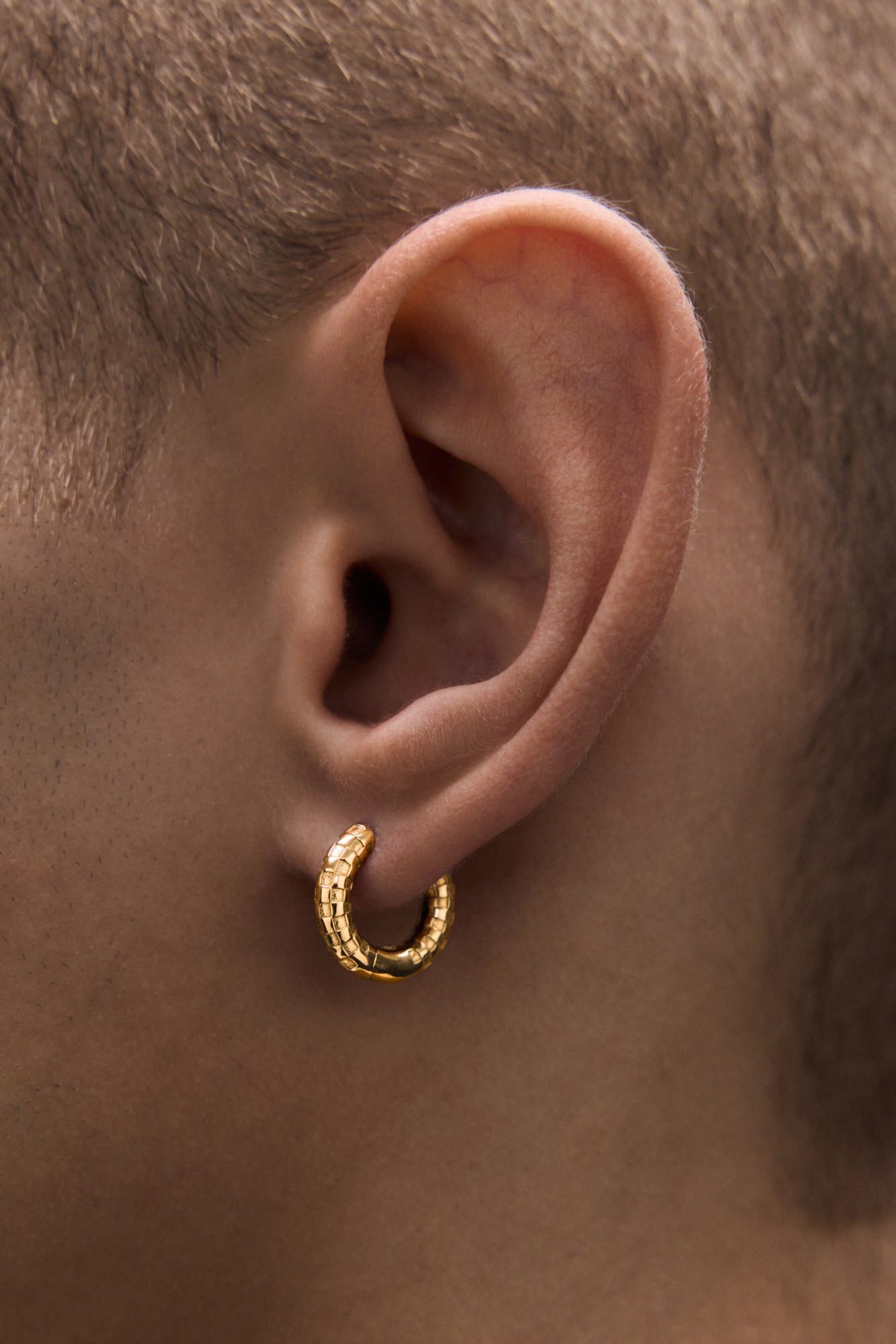 Avgvst x Crosby Studios Transparency Hoop Gold Vermeil