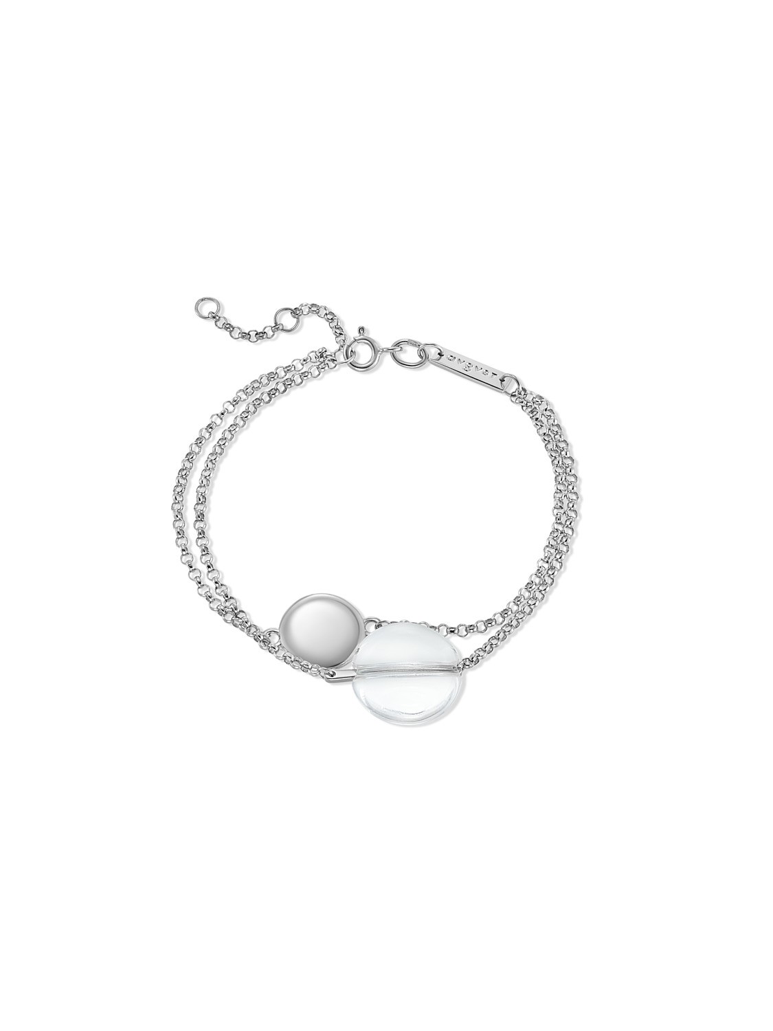 Eclipse Dual Layer Bracelet with Rock Crystal