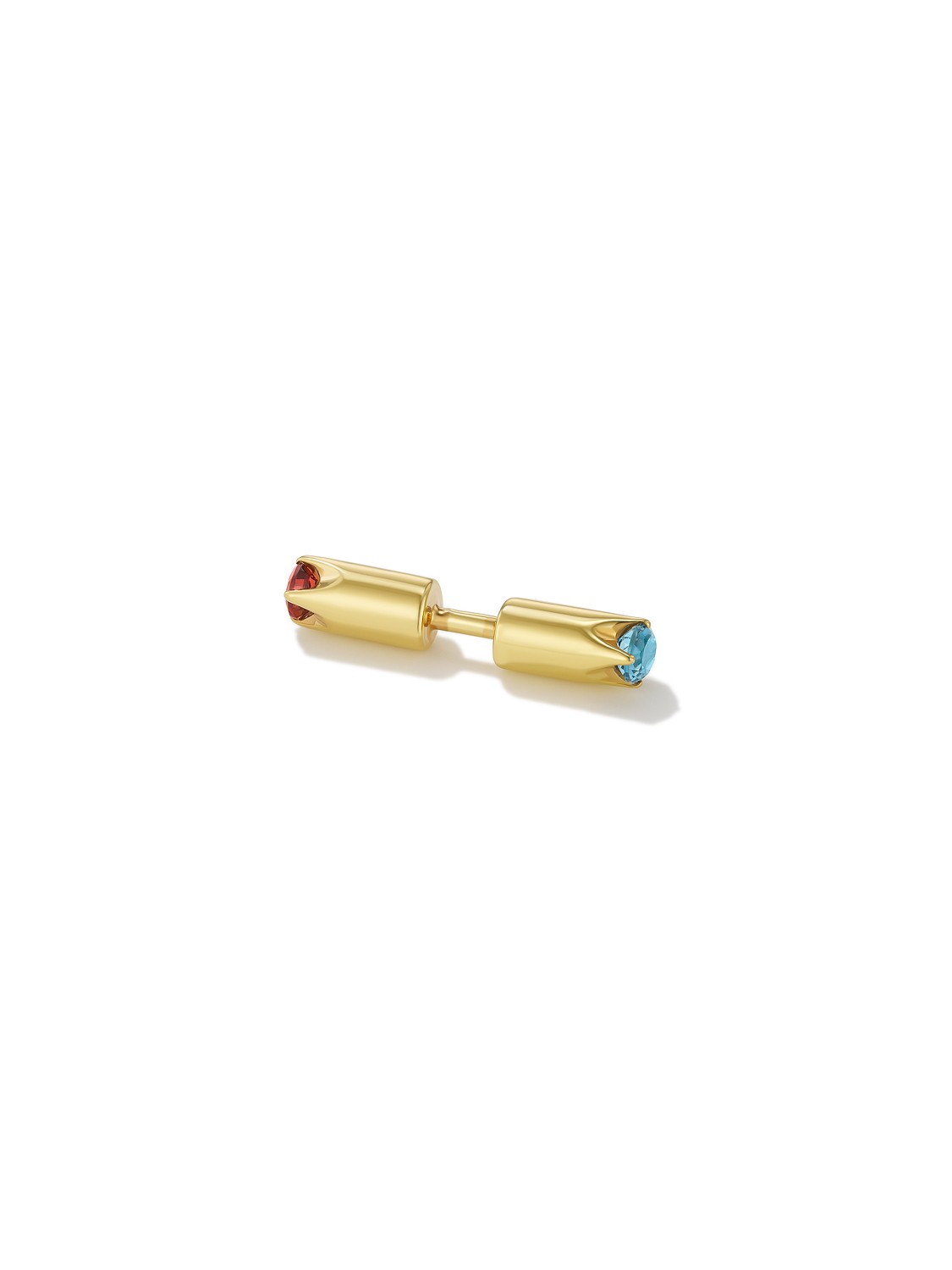 Avgvst x J.Kim Tube Flip Stud Gold Vermeil
