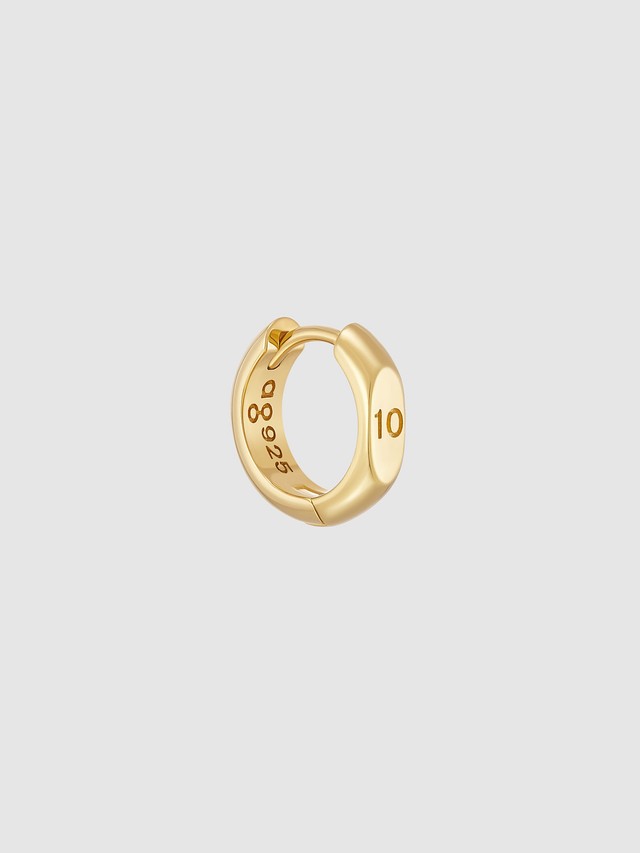 10 mm Diameter Hoop Gold Vermeil