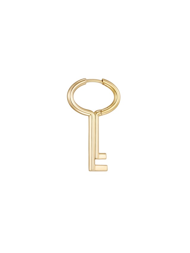 Avgvst x Inès Mélia Key Earring Gold Vermeil