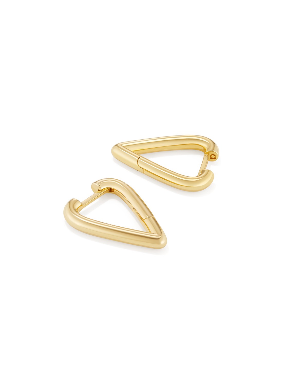 Heart Hoops Gold Vermeil