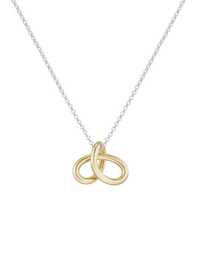 Small Vermeil Mathematical Knot on a Chain