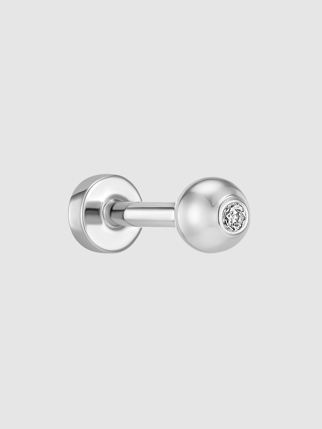 Ball Diamond Piercing Stud