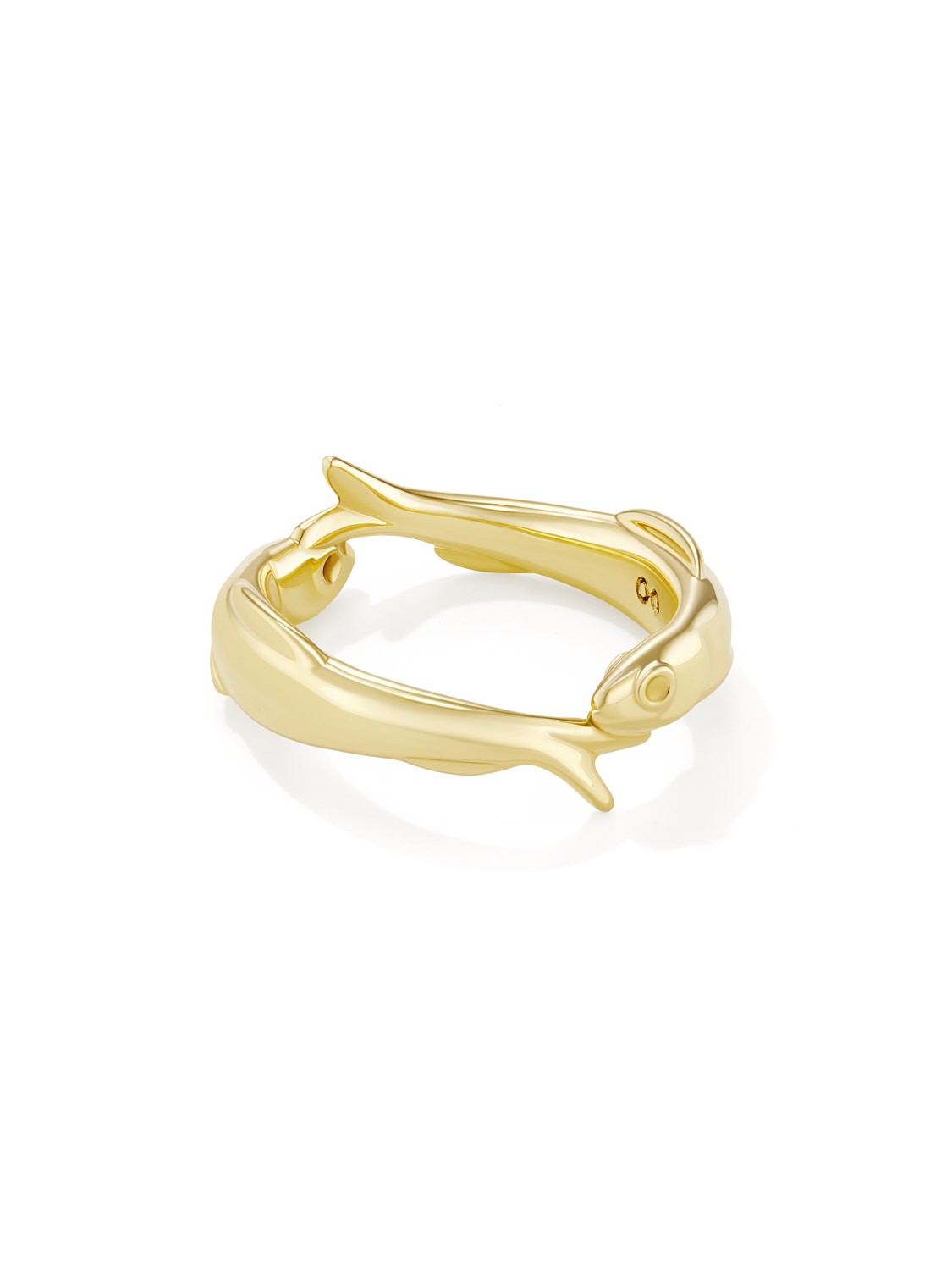 Twin Fish Ring Yellow Gold