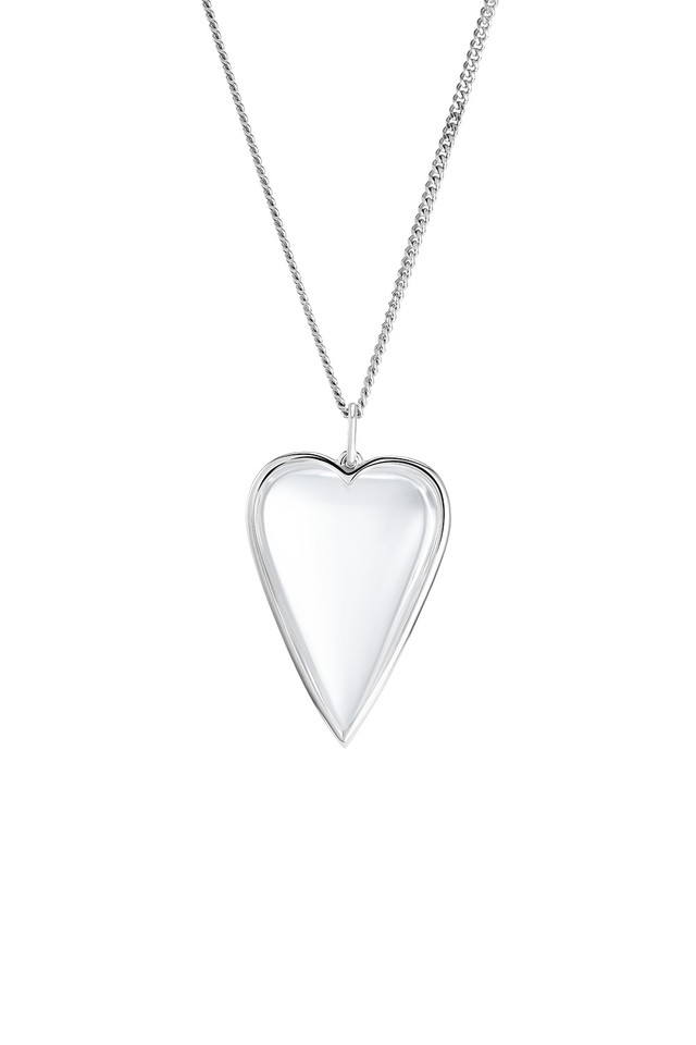 Rock Crystal Heart Pendant Necklace