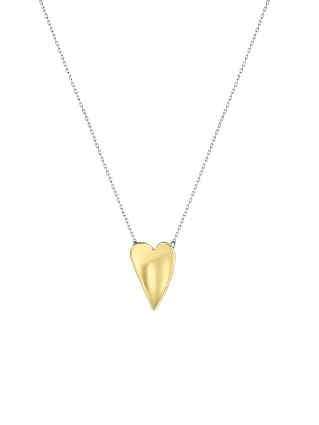 Sailing Heart Necklace Gold Vermeil