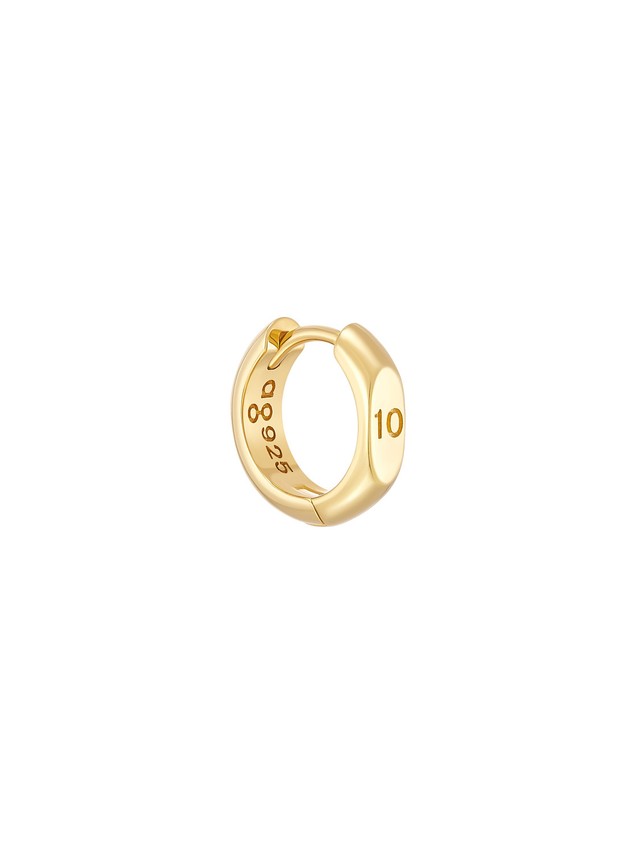 10 mm Diameter Hoop Gold Vermeil