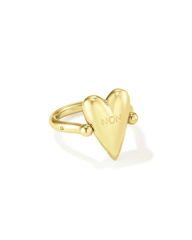 Oui/Non Flip Ring Gold Vermeil