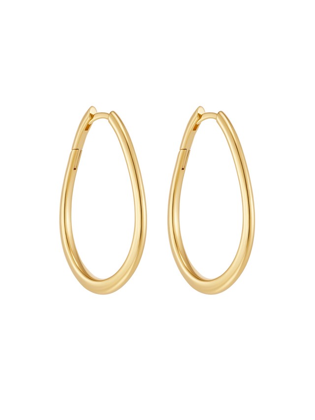 Alma Hoops Gold Vermeil