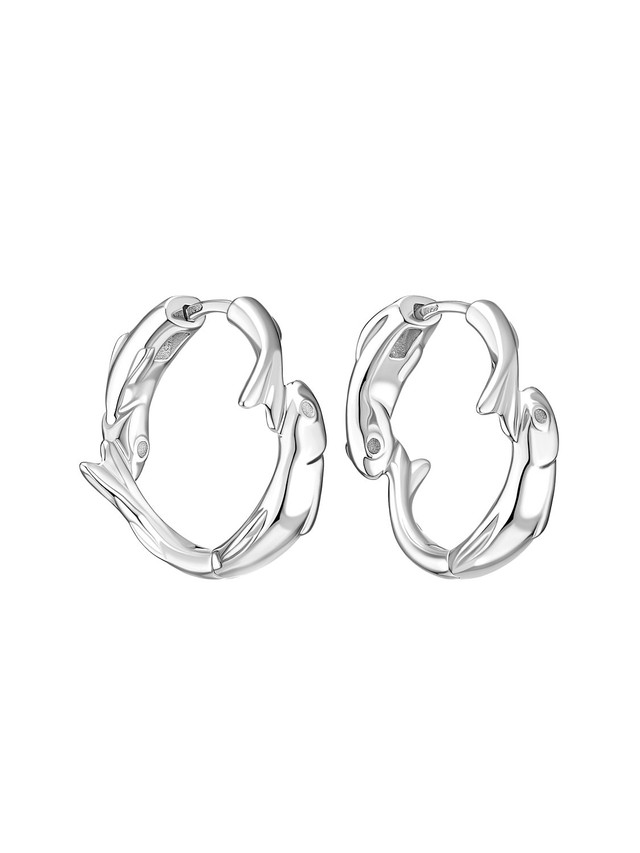 Twin Fish Hoops