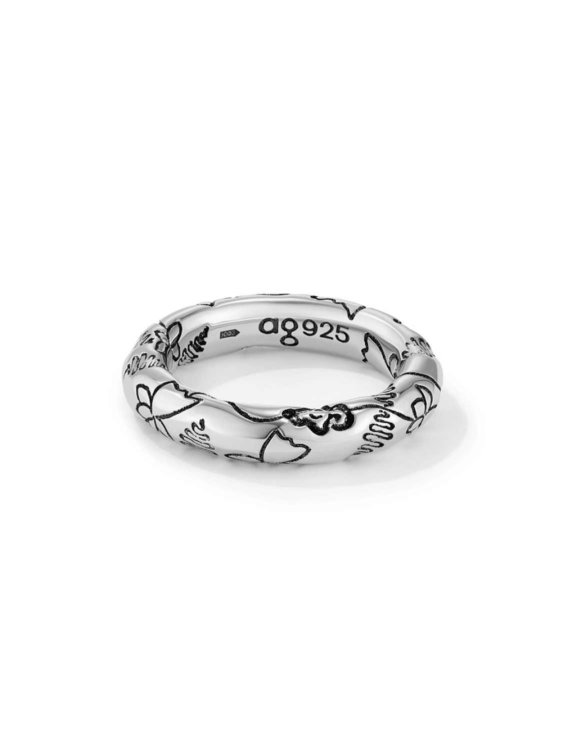 Black Millefleurs Ring