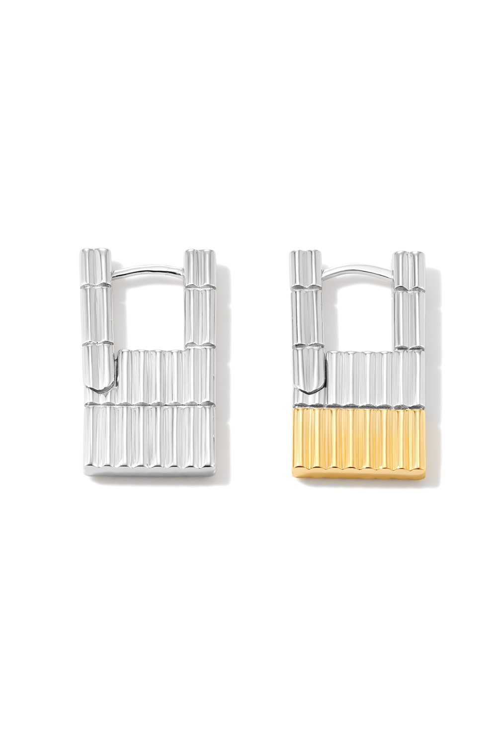 Bicolour Beads Console Earrings