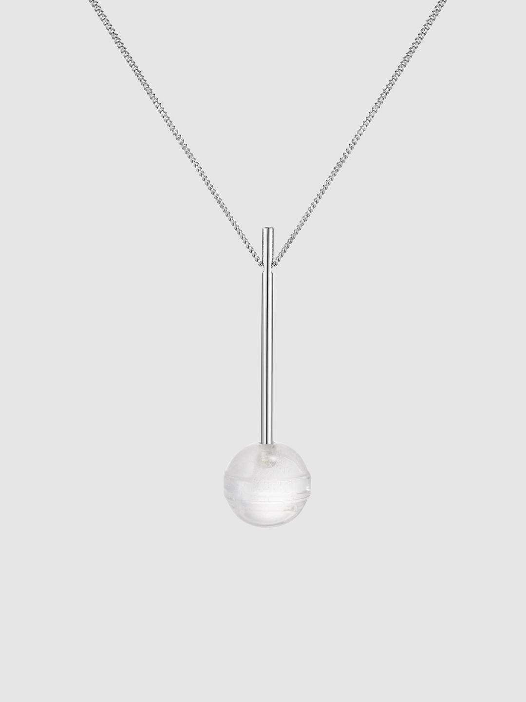 Rock Crystal Lollipop Necklace