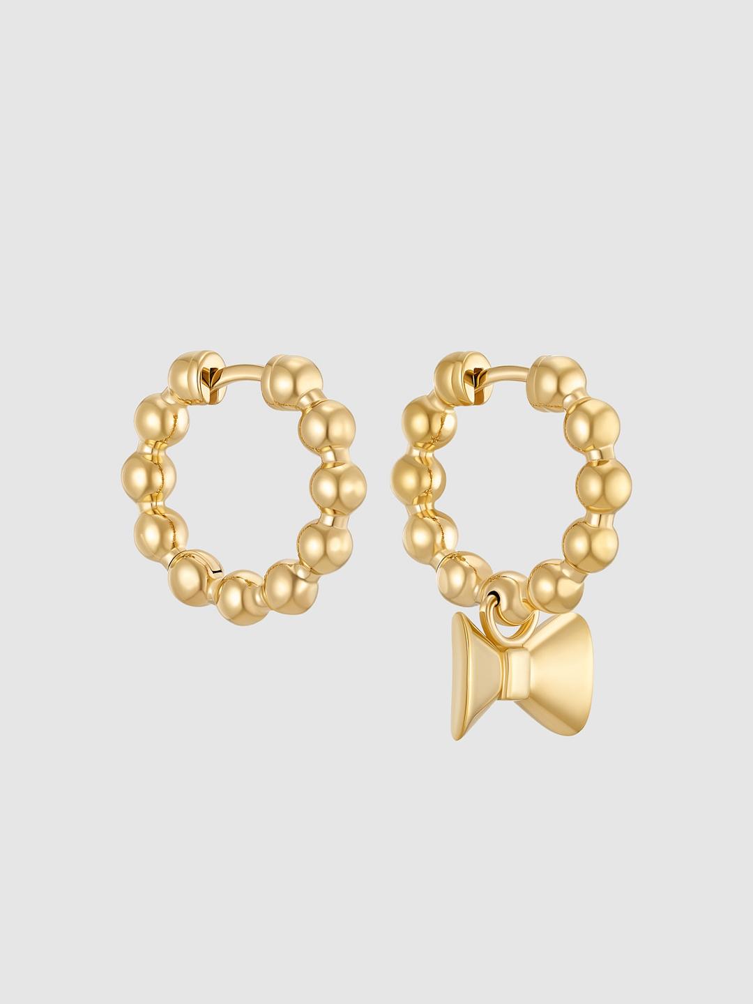 Good Manners Hoops Gold Plated
