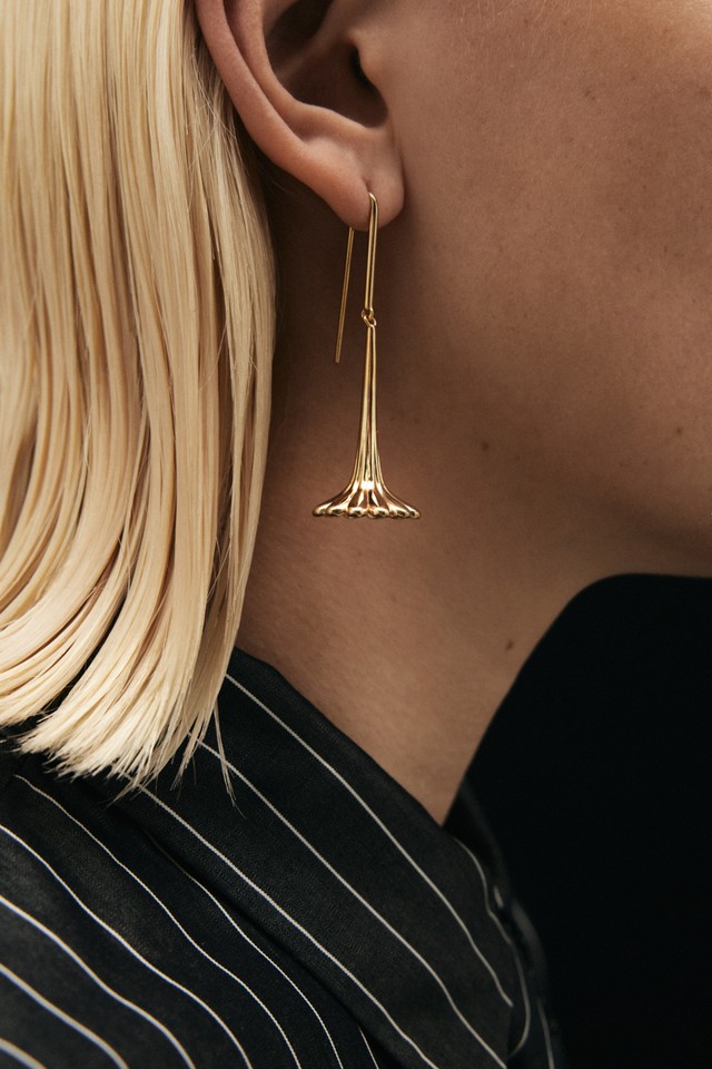 Phase 3 Single Earring Gold Vermeil