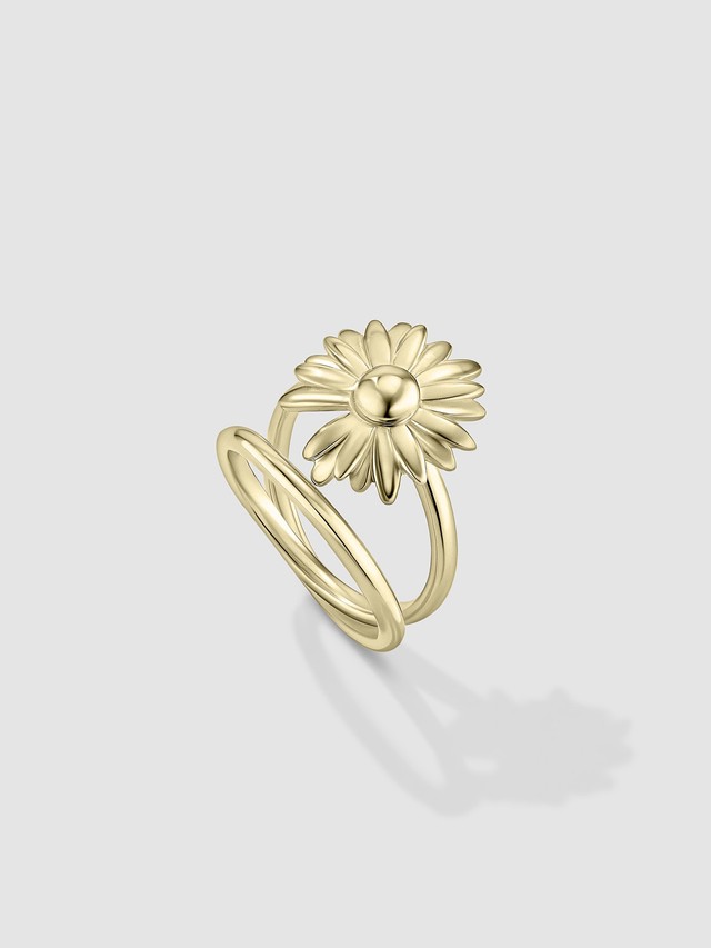 Daisy Ring Gold Plated