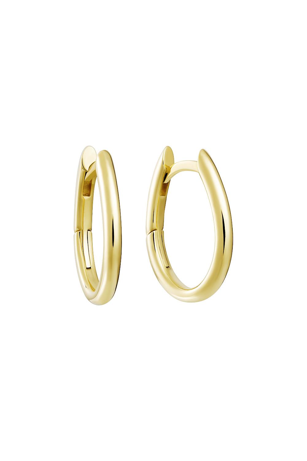 Small Alma Hoops Yellow Gold Plated