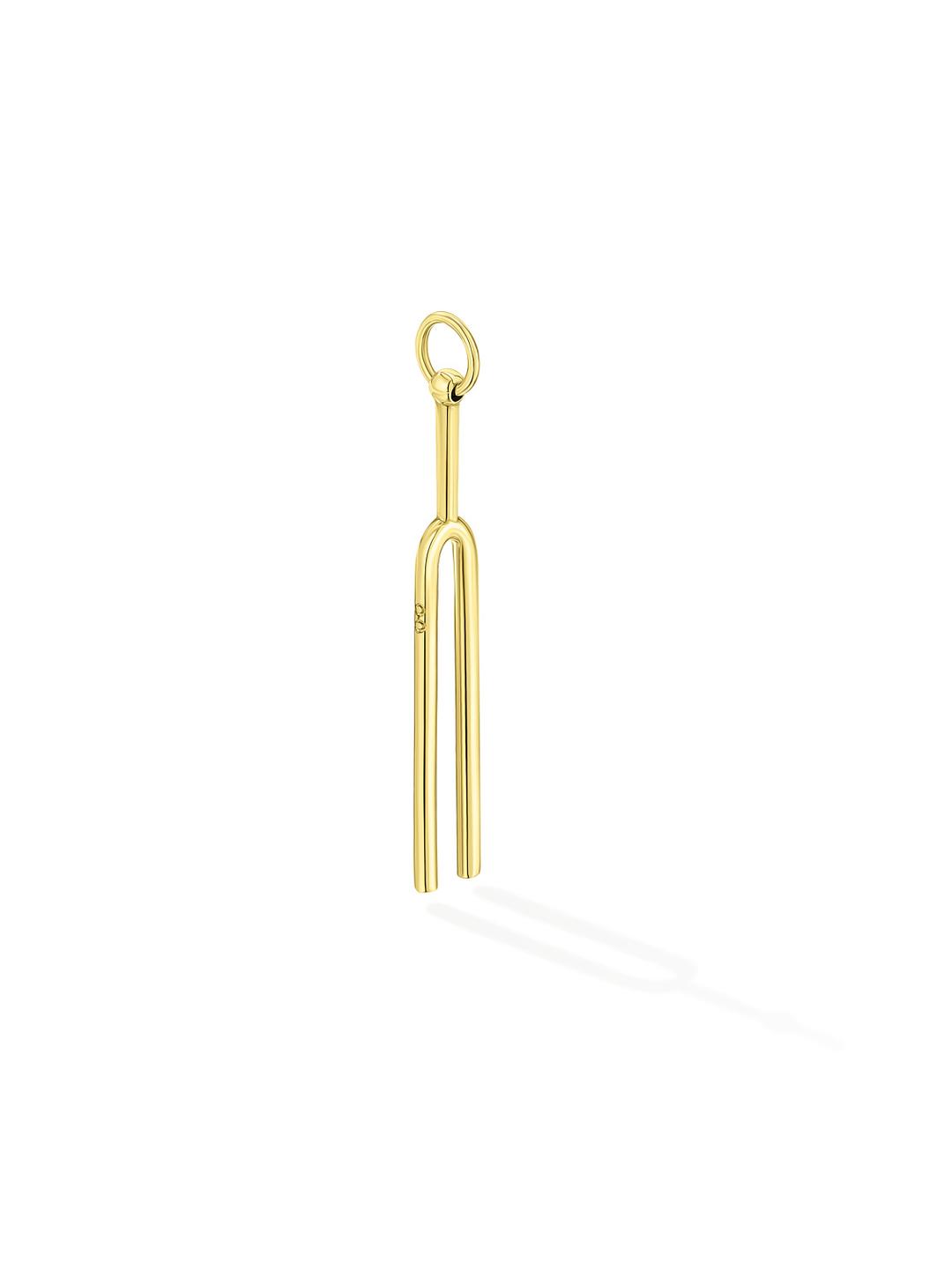 The Pitchfork Trinket With Gold Plating