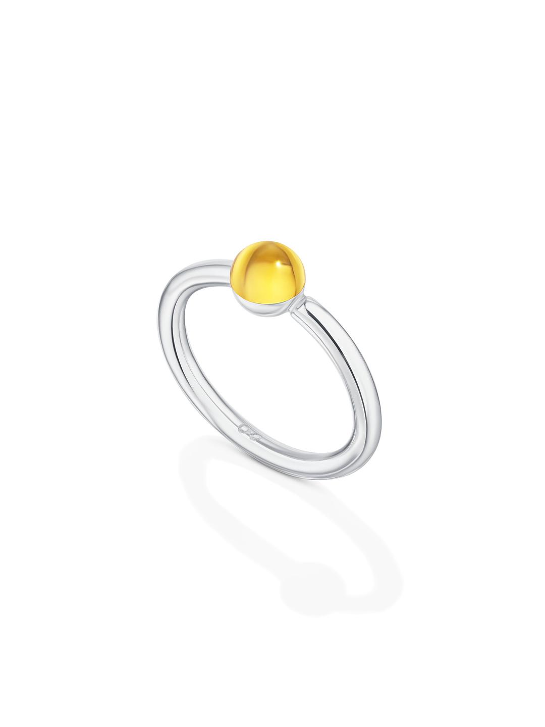 Lollipop Ring Xs With Citrine