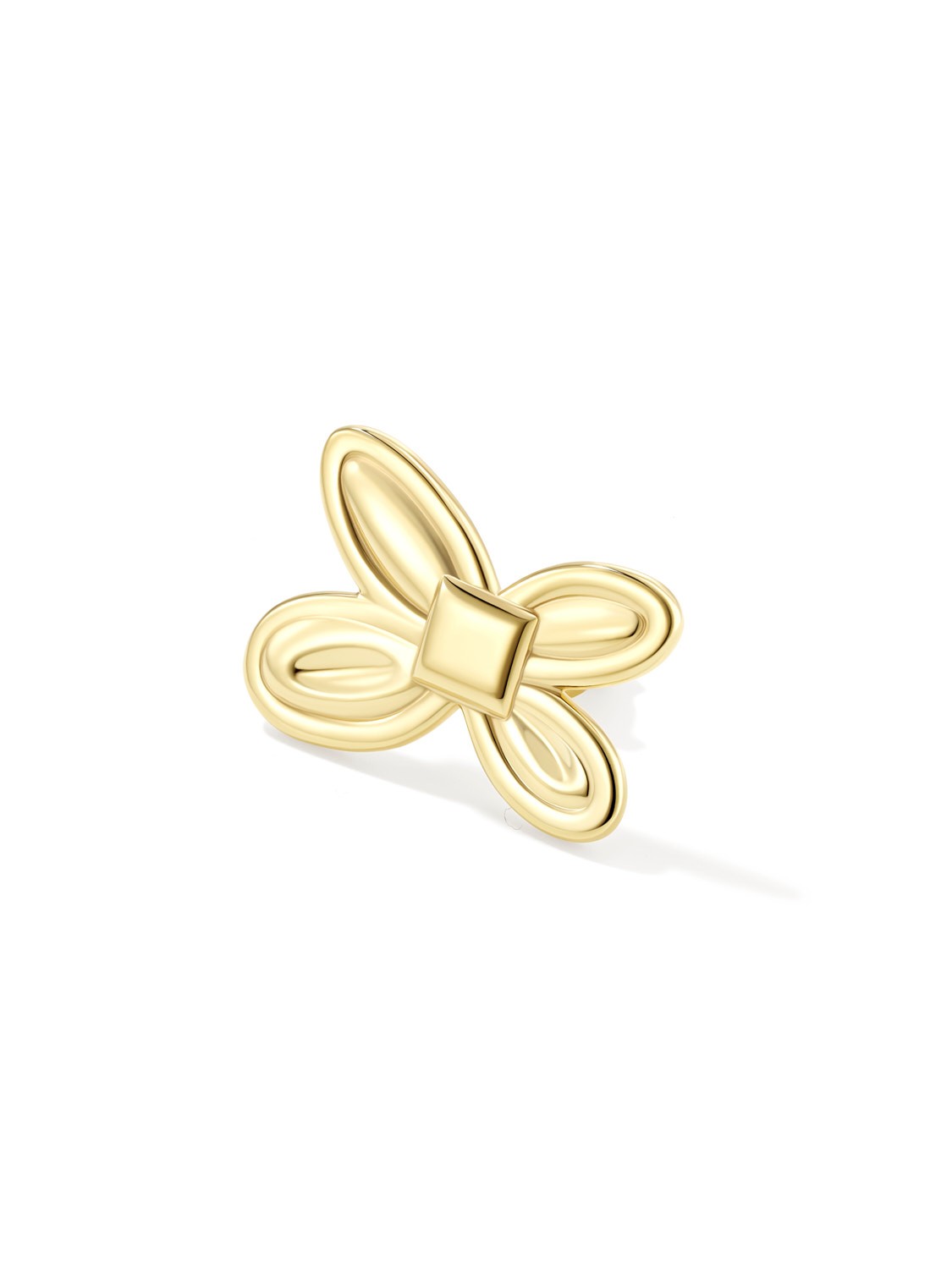 Violet Stud Gold Vermeil