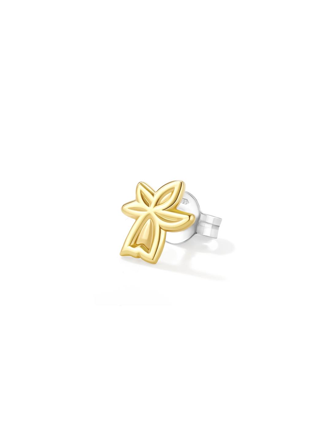 Narcissus Stud With Gold Plating